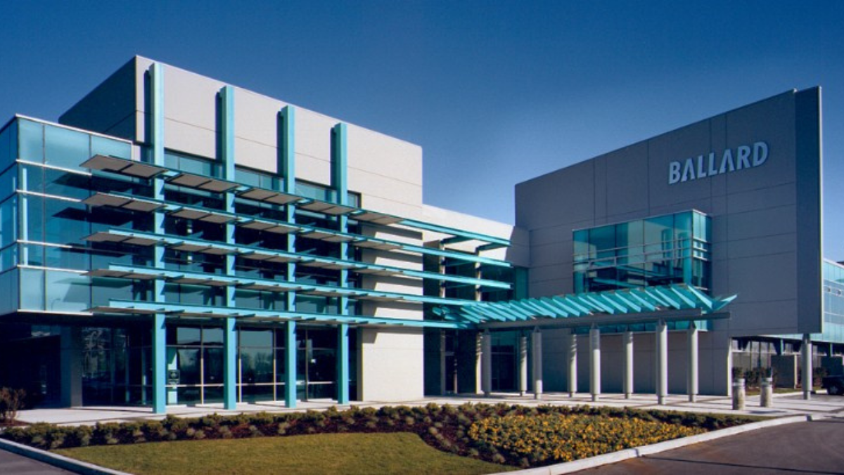 Ballard corporate building showcasing hydrogen and fuel cell industry growth